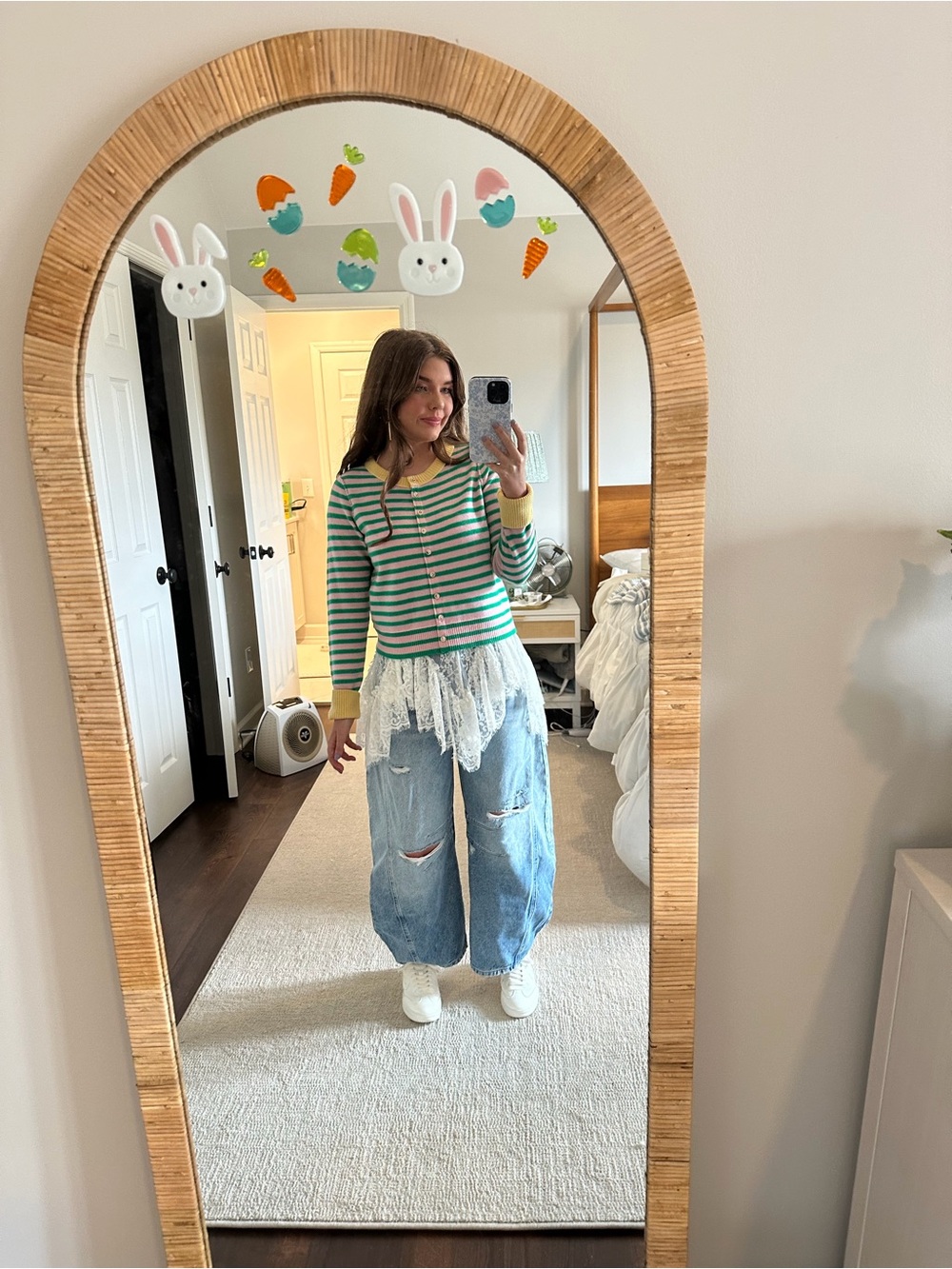 Free People Nocturnal Striped Cardi